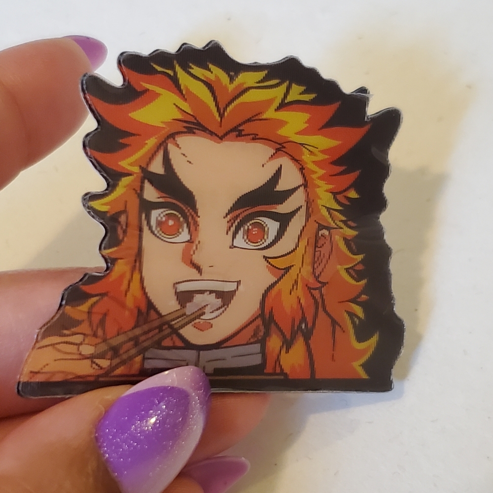 🍒🍒 Demon Slayer: Flame Hashira Kyojuro Rengoku Motion Changing Sticker